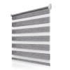 Woltu 100x150 cm sávos roló, dupla roló, zebra roló, fúrás nélkül, márványszürke