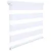  Woltu 45 X 150 cm sávos roló, dupla roló, zebra roló, fúrás nélkül, fehér