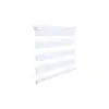  Woltu 60 X 220 cm sávos roló, dupla roló, zebra roló, fúrás nélkül, fehér