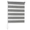  Woltu 70x150 cm sávos roló, dupla roló, zebra roló, fúrás nélkül, sötétszürke, sötétszürke szerelékk