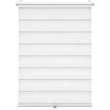  Woltu 75x120 cm rugós sávos roló, fúrás nélkül, vezeték nélkül, fehér lakástextília