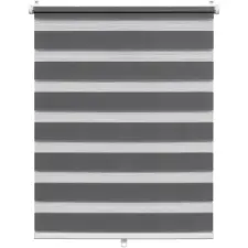  Woltu 80×120 cm rugós sávos roló, fúrás nélkül, vezeték nélkül, sötétszürke lakástextília
