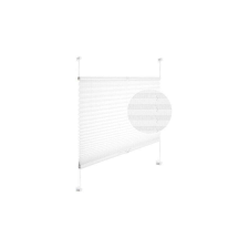  Woltu 80×130 cm feszített pliszé, fúrás nélkül, fehér lakástextília
