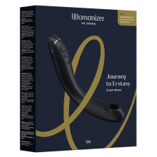 Womanizer OG vibrátor, léghullámos g-pont izgatóval (fekete) vibrátorok