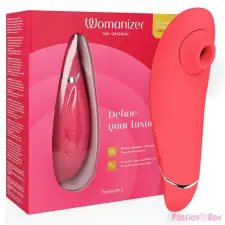 Womanizer Premium 2 - akkus, vízálló csiklóizgató (pink) vibrátorok