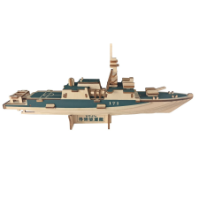 WoodCraft 3D fa mechanikus puzzle - Destroyer 052C fajáték