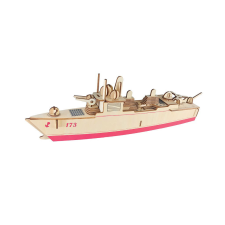 WoodCraft 3D fa mechanikus puzzle - Destroyer 052D fajáték