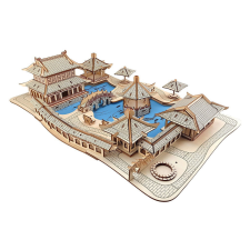 WoodCraft 3D fa mechanikus puzzle - Gardens of Suzhou fajáték