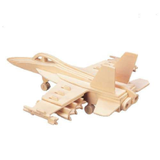 WoodCraft 3D fa mechanikus puzzle - harci repülő kisebb fajáték