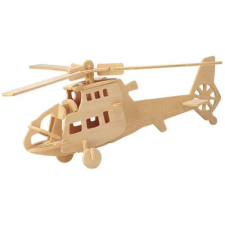 WoodCraft 3D fa mechanikus puzzle - helikopter natúr fajáték