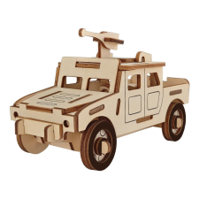 WoodCraft 3D fa mechanikus puzzle - katonai harcjármű fajáték