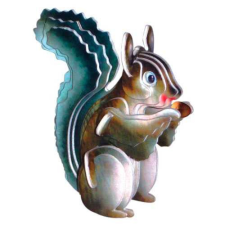 WoodCraft 3D fa mechanikus puzzle - mókus színes fajáték