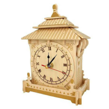 WoodCraft 3D fa mechanikus puzzle - óra fajáték