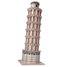 WoodCraft 3D fa mechanikus puzzle - Pisai Ferde Torony színes fajáték