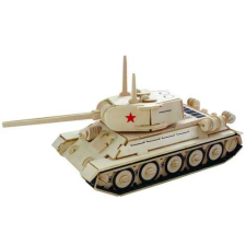 WoodCraft 3D fa mechanikus puzzle - tank T-34 P fajáték