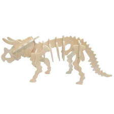 WoodCraft 3D fa mechanikus puzzle - Triceratops nagy fajáték