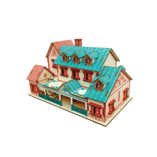 WoodCraft 3D fa mechanikus puzzle - villa Narat fajáték