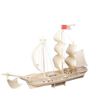 WoodCraft 3D fa mechanikus puzzle - vitorlás hajó natúr fajáték