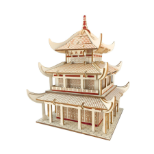 WoodCraft 3D fa mechanikus puzzle - Yueyang Tower fajáték