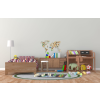 Wooden City 3D fa puzzle, színezős, falra ragasztható világtérkép, állatok 57 x 38 cm
