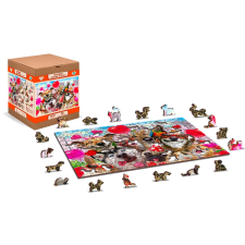 wooden city fa puzzle partiidő 2 az 1-ben 600 darabos puzzle, kirakós