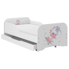 Wooden Toys MIKI gyerekágy 160x80cm ajándék matraccal, ágyneműtartó nélkül - Strandoló lány