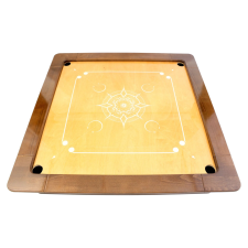 Woodestic Carrom Bronze készlet - Gőzölt bükk , Dió társasjáték