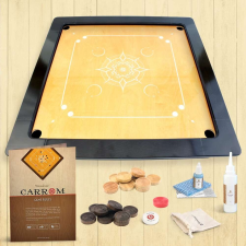 Woodestic Carrom Bronze készlet - Gőzölt bükk / Ében társasjáték