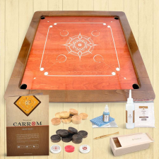 Woodestic Carrom Silver készlet - Cseresznye / Dió társasjáték