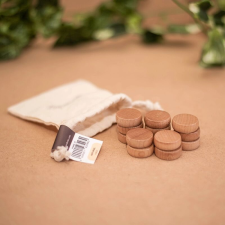 Woodestic Crokinole Mini Korong Készlet (6 szín) - Natúr társasjáték