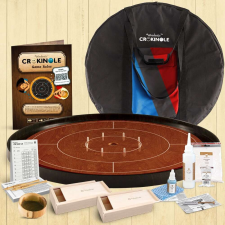 Woodestic Verseny Crokinole Gold készlet - Cseresznye / Ében társasjáték