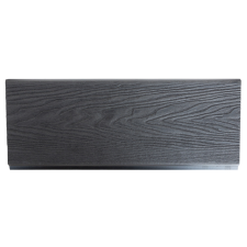 WoodL WPC kerítésléc Woodlook Emboss kerítéselem 400 cm hosszú Antracit kerítéselem kerítés deszka kerti bútor