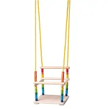 Woody Swing színes játszószékkel kerti bútor