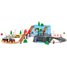 Woodyland Bányászati készlet vasúti pályával 54 db-os játékszett - Woodyland kisvasút