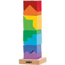 Woodyland Készségfejlesztő fatorony (91102) (91102) puzzle, kirakós