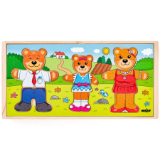 Woodyland Öltöztethető medvecsalád fa puzzle - Woodyland puzzle, kirakós
