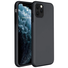 Wooze Apple iPhone 12 Pro Max, Szilikon tok, Wooze Liquid Silica Gel, fekete tok és táska