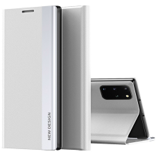 Wooze Apple iPhone 16, Oldalra nyíló tok, stand, Wooze Silver Line, világosszürke (TS6549) tok és táska
