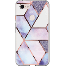 Wooze Apple iPhone X / XS, Szilikon tok, sokszöges márvány minta, Wooze Geometric Marble, színes/kék tok és táska