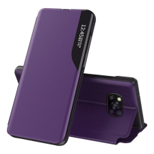 Wooze Apple Wooze FashionBook iPhone 16 oldalra nyíló tok, stand, lila tok és táska