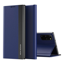 Wooze Apple Wooze Silver Line iPhone 16 Plus oldalra nyíló tok, stand, sötétkék tok és táska