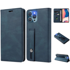 Wooze Business Plus oldalra nyíló tok iPhone 14 Pro Max kék tok és táska