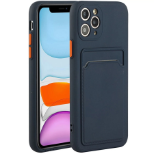 Wooze Card Slot szilikon tok kártyatartóval Samsung Galaxy A26 5G sötétkék tok és táska
