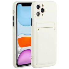 Wooze Card Slot szilikon tok kártyatartóval Samsung Galaxy A36 5G fehér tok és táska