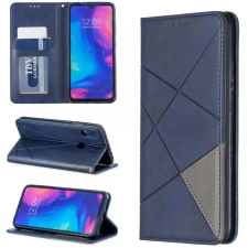 Wooze DesignBook Oldalra nyíló tok geometria minta Samsung Galaxy S22 Plus 5G kék tok és táska