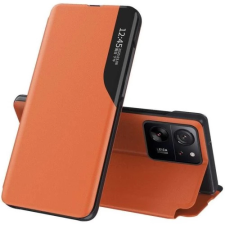 Wooze FashionBook Oldalra nyíló tok Xiaomi 14T Pro narancssárga tok és táska