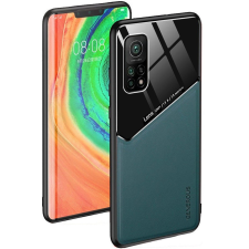 Wooze Huawei Mate 40 Pro Plus, Szilikon tok, bőr és plexi hátlap, közepesen ütésálló, mágneses tartóval kompatibilis, Wooze Texture, zöld tok és táska