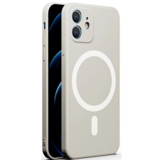 Wooze Magsafe Szilikon tok mágnes gyűrűvel iPhone 15 Pro Max fehér tok és táska