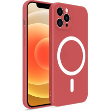 Wooze Magsafe Szilikon tok mágnes gyűrűvel iPhone 15 Pro rózsaszín tok és táska