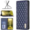 Wooze Pillow 3D rombusz minta Oldalra nyíló tok Motorola Moto G71 5G kék